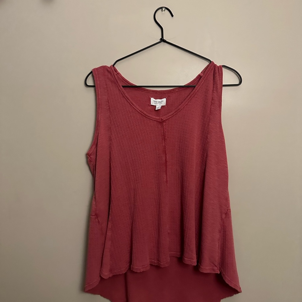True Craft Basic Pink Tank Top